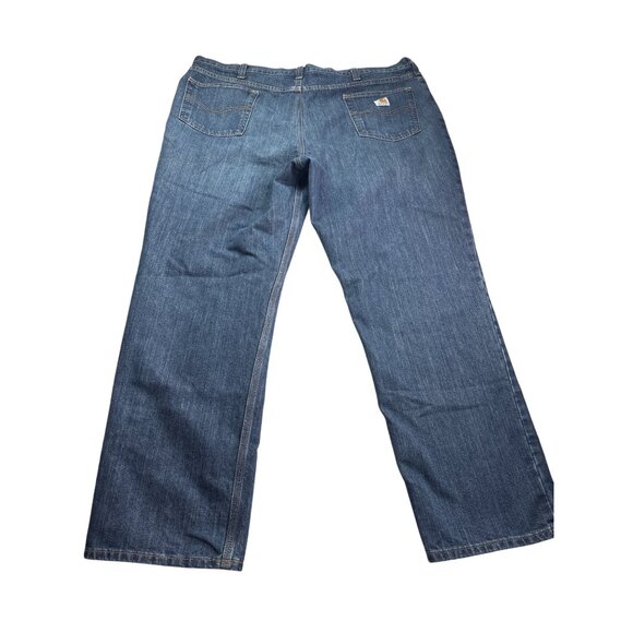 Carhartt Mens Relaxed Fit Jeans Size 44x32 Cotton Polyester Blend Denim - Picture 2 of 4